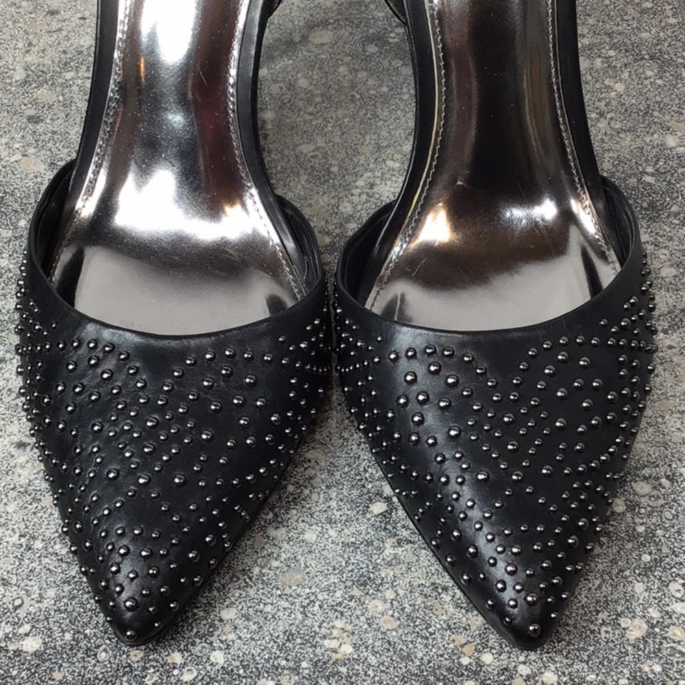 COACH ‘Holmes’ Black Studded Dress Leather - Picture 3 of 13